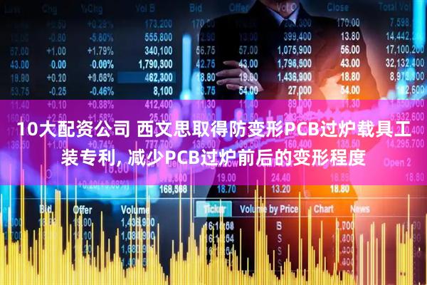 10大配资公司 西文思取得防变形PCB过炉载具工装专利, 减少PCB过炉前后的变形程度